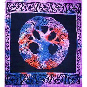 Celtic Symbols Tree of Life Wall Art Tapestry